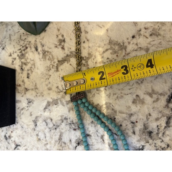 Heidi Daus Turquoise-Style Bead Statement Pendant Necklace‎ Art Nouveau - Picture 13 of 16